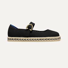 The Espadrille Mary Jane - Black