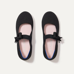 The Kids Tux Bow Mary Jane - Black