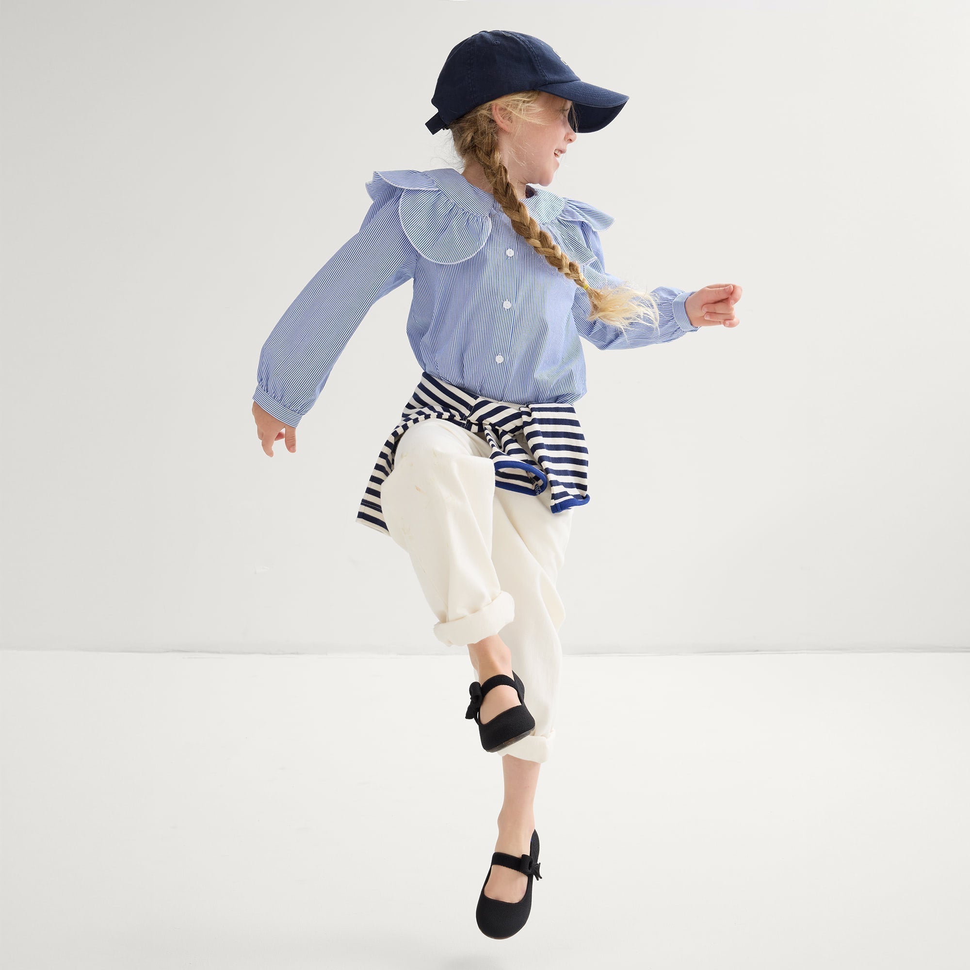 The Kids Tux Bow Mary Jane - Black