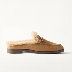 The Après Loafer Mule - ReVelvet™ Pecan